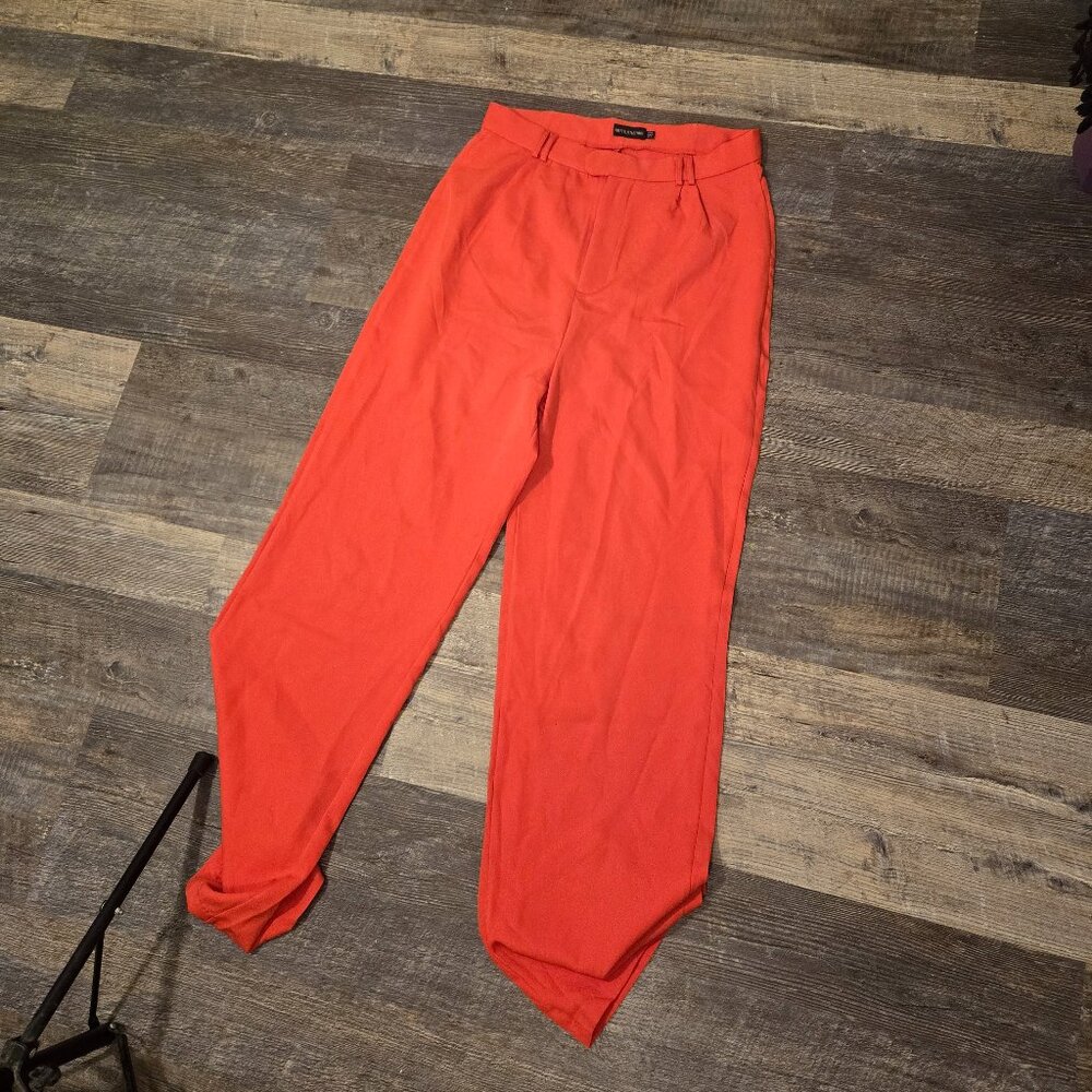 vermillion red pants